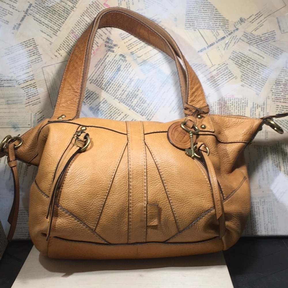 Fossil RARE Vintage Mustard Yellow Hobo